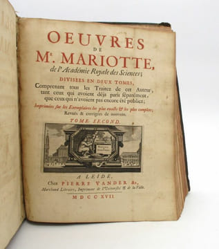 Oeuvres de Mr. Mariotte. MARIOTTE (Edme, abbé)