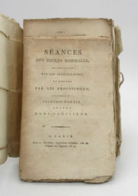 Séances des Écoles Normales : Première partie : Leçons. Tomes 3e et une partie du 4e