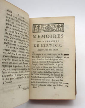 Mémoires du maréchal de Berwick. BERWICK (Jacques Fitz-James, duc de)