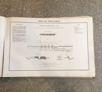 Guerre d'Orient - Siège de Sébastopol - Historique du service de l'artillerie (1854-1856) : Atlas seul