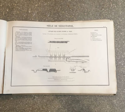 Guerre d'Orient - Siège de Sébastopol - Historique du service de l'artillerie (1854-1856) : Atlas seul. AUGER, Charles