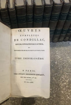Oeuvres complètes de Condillac. CONDILLAC (Étienne Bonnot de)