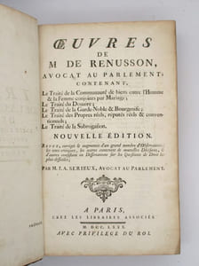 Oeuvres de M. de Renusson