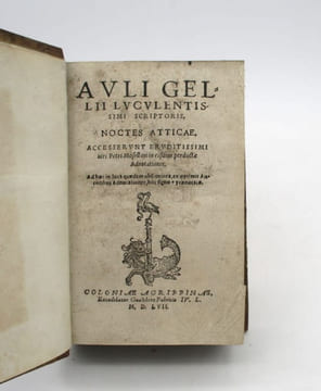 Noctes Atticae. AULU-GELLE