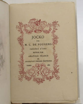 Jocko. POUGENS (C.M. de)