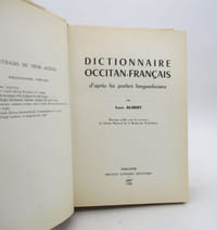 Dictionnaire occitan-français d'après les parlers languedociens