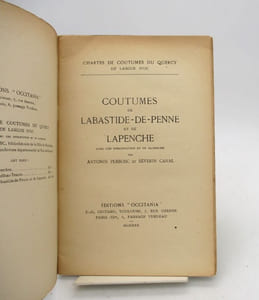 Coutumes de Labastide-de-Penne et de Lapenche