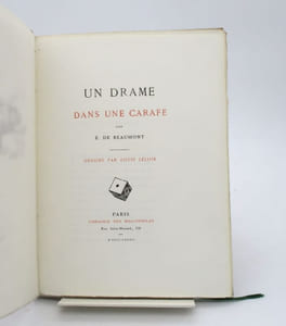 Un drame dans une carafe