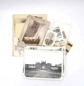 Hospice de Bicêtre : ensemble de photographies, dessins et cartes postales