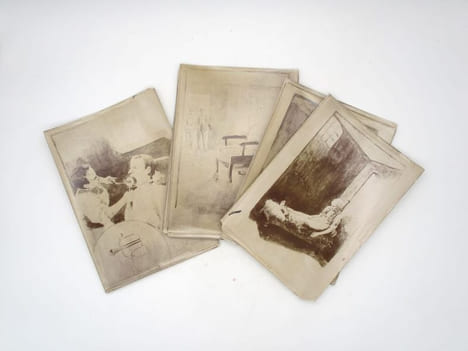 Hospice de Bicêtre : ensemble de photographies, dessins et cartes postales. undefined