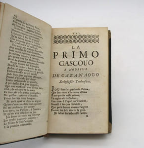 Lou Trimfe de la lengouo gascouo aus playdeiats de las quoüate sasous, et deous quoüate elomens, daoüant lou pastou de Loumaigno