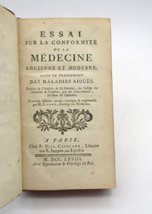 Essai sur la conformité de la médecine ancienne et moderne dans le traitement des maladies aiguës 