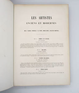 Les Artistes anciens et modernes : 4 volumes de la première année