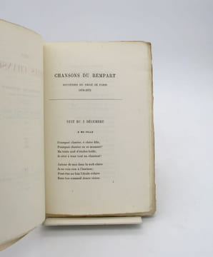 Mes Vieilles Chansons - Chansons du rempart. Souvenirs du siège de Paris 1870-1871 - Chansons de mes bois pendant la Commune de Paris 1871. [SIÈGE ET ...