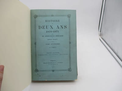 Histoire de deux ans 1870-1871