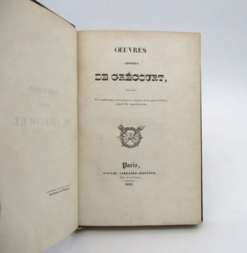 Oeuvres choisies de Grécourt, précédées de Considérations historiques et critiques sur le genre de poésie auquel elles appartiennent. GRÉCOURT ...