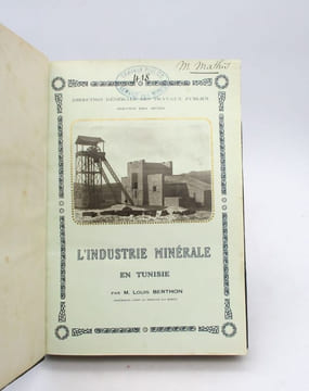 L'Industrie minérale en Tunisie. BERTHON (Louis)