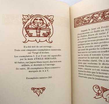 Les Petites Fleurs de Saint François. BERNARD (Émile)