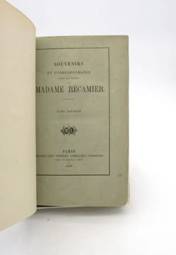 Souvenirs et Correspondance tirés des papiers de madame Récamier. RÉCAMIER (Juliette)