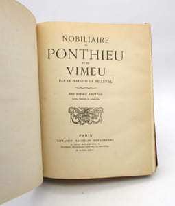 Nobiliaire de Ponthieu et de Vimeu
