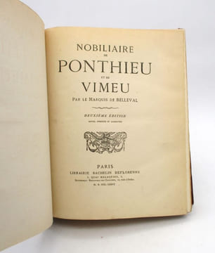 Nobiliaire de Ponthieu et de Vimeu. BELLEVAL (René, marquis de)