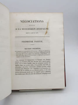 Négociations relatives à la succession d'Espagne sous Louis XIV. MIGNET (François)