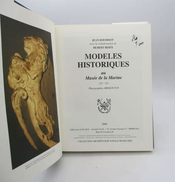 Modèles historiques au Musée de la Marine : Tome II seul. BOUDRIOT (Jean)