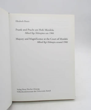 Prunk und Pracht am Hofe Menileks Alfred Ilgs Äthiopien um 1900 - Majesty and Magnificience at the Court of Menilek Alfred Ilgs Ethiopia around 1900. ...