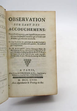 Observations sur l'art des accouchements. BICHET