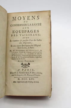 Moyens de conserver la santé aux équipages des vaisseaux. DUHAMEL DU MONCEAU (Henri Louis)
