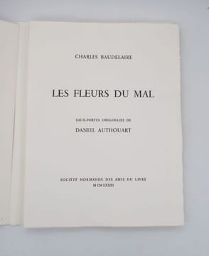 Les Fleurs du mal. BAUDELAIRE (Charles); AUTHOUART (Daniel)