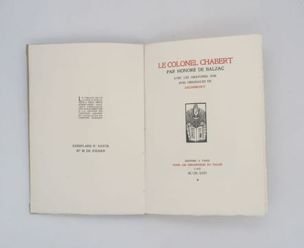 Le Colonel Chabert. BALZAC (Honoré de), DIGNIMONT
