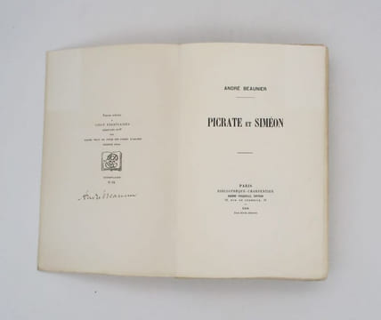 Picrate et Siméon. BEAUNIER (André)