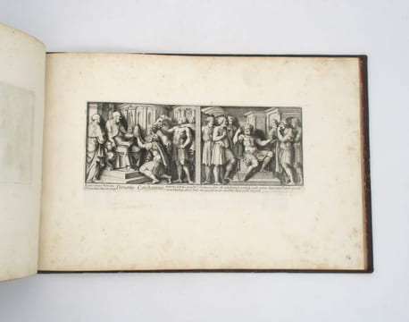 Album des Médicis : ensemble de 4 suites de gravures par des artistes italiens. RAPHAËL; BARTOLI (Pietro Sante); CARAVAGE (Polydore de); CHERUBINO ...