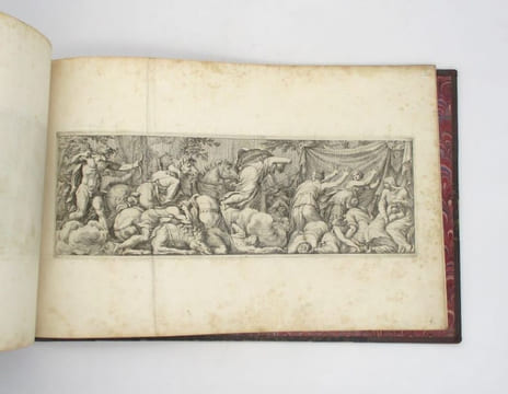 Album des Médicis : ensemble de 4 suites de gravures par des artistes italiens. RAPHAËL; BARTOLI (Pietro Sante); CARAVAGE (Polydore de); CHERUBINO ...