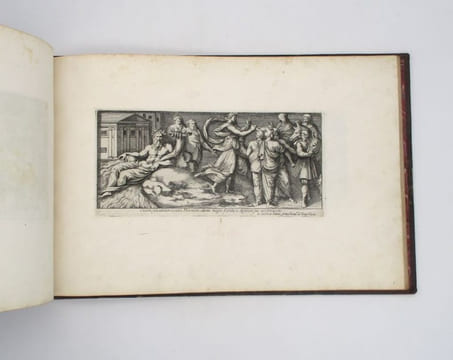 Album des Médicis : ensemble de 4 suites de gravures par des artistes italiens. RAPHAËL; BARTOLI (Pietro Sante); CARAVAGE (Polydore de); CHERUBINO ...