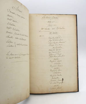 Les Deux amies ou le Vieux Garçon : manuscrit autographe signé par l'auteur, Crébillon et Sartine. CRÉBILLON (Claude Prosper Jolyot de); BRET ...