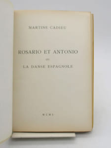 Rosario et Antonio ou la Danse espagnole