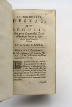 Le Conseiller d'état ou  Recueil des plus considérations servant au maniement des Affaires publiques. [BÉTHUNE (Philippe de)]