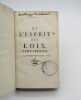 De l'esprit des loix [suivi de :] De la défense de l'Esprit  des loix. [MONTESQUIEU (Charles-Louis de Secondat, baron de)]