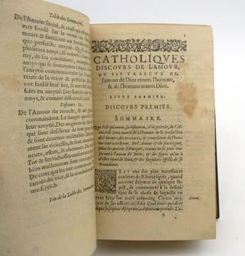 Trois livres du saint amour de Dieu et du pernicieux amour de la Chair, & du Monde. CRESPET (Pierre)