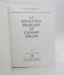 La Révolution française et l'Europe 1789-1799