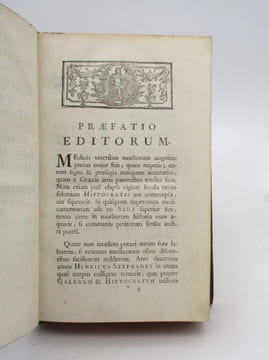 Artis Medicae Principes : 4 premiers tomes seuls. [HIPPOCRATE]