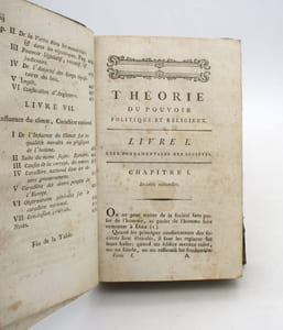 Théorie du pouvoir politique et religieux dans la société civile démontrée par le raisonnement & par l'histoire : Tomes I et II seuls