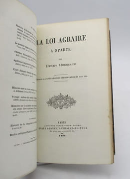 Les Institutions sociales et le Droit civil à Sparte [suivi de :] Étude sur la propriété à Sparte [suivi de :] La Loi agraire à Sparte. JANNET ...