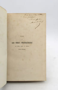 Essai sur les dieux protecteurs des héros grecs et troyens dans l'Illiade [suivi de :] De fabulis Arcadiae antiquissimis Disseruit tabulamque addidit