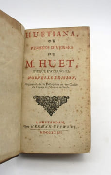 Huetiana ou Pensées diverses de M. Huet. HUET (Pierre-Daniel)