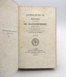 Journal de ma vie : Mémoires du maréchal de Bassompierre
