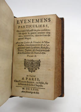 Histoire de la révolution des estats du grand mogol [suivi de:] Evenemens particulier, Ou ce qui s'est passé de plus considérable après la guerre ...