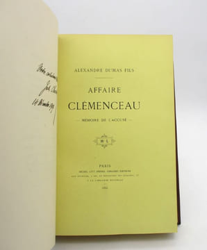 Affaire Clémenceau - Mémoire de l'accusé [suivi de :] Affaire Clémenceau - Eaux-fortes originales par Albert Besnard. DUMAS (Alexandre, fils)
